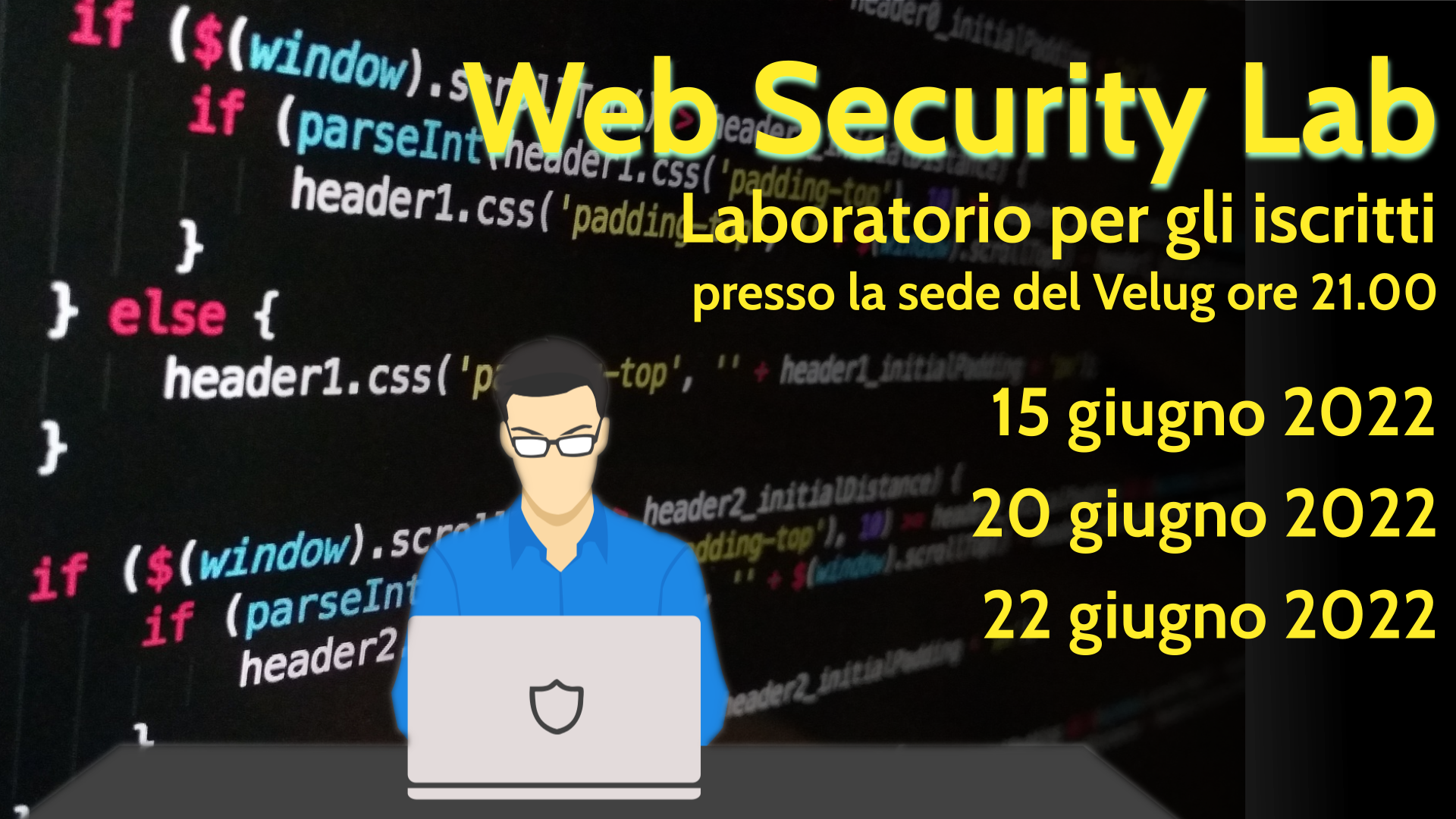 Immagine dell'incontro sulla Web Sicurity